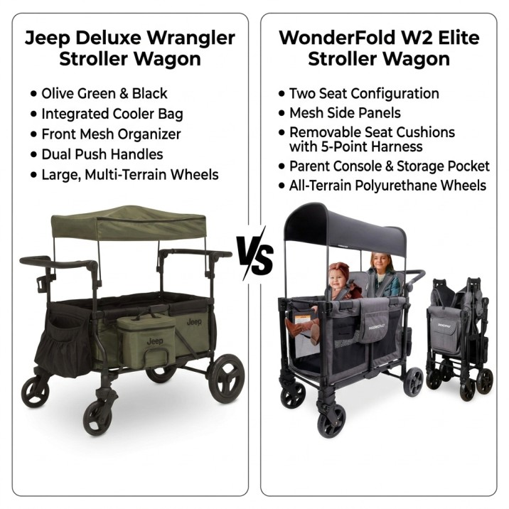 Jeep Deluxe Wrangler vs Wonderfold W2 Elite