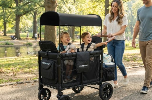 WonderFold W2 Luxe stroller wagon
