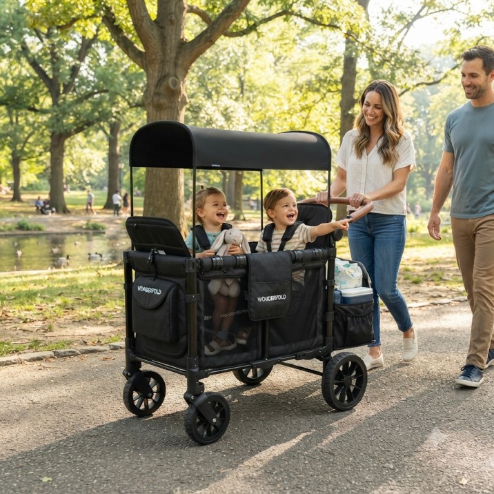 WonderFold W2 Luxe stroller wagon