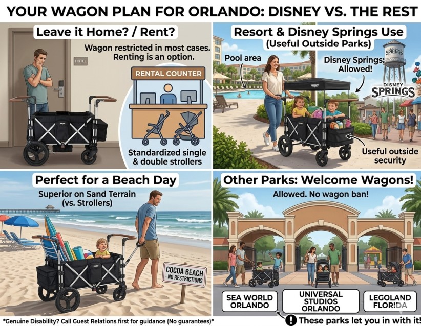 Are Stroller Wagons Allowed at Disney World