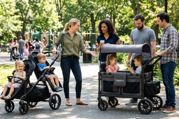 Double Stroller vs Wagon