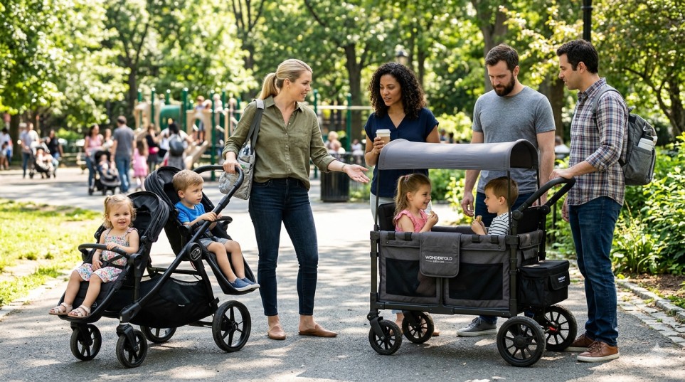 Double Stroller vs Wagon