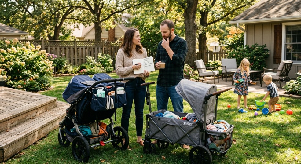 Double Stroller vs Wagon