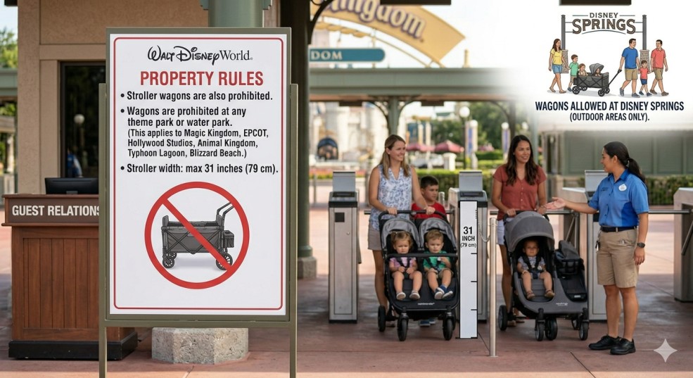 Are Stroller Wagons Allowed at Disney World