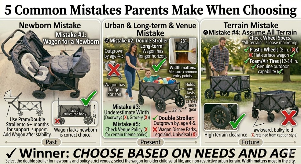 Double Stroller vs Wagon