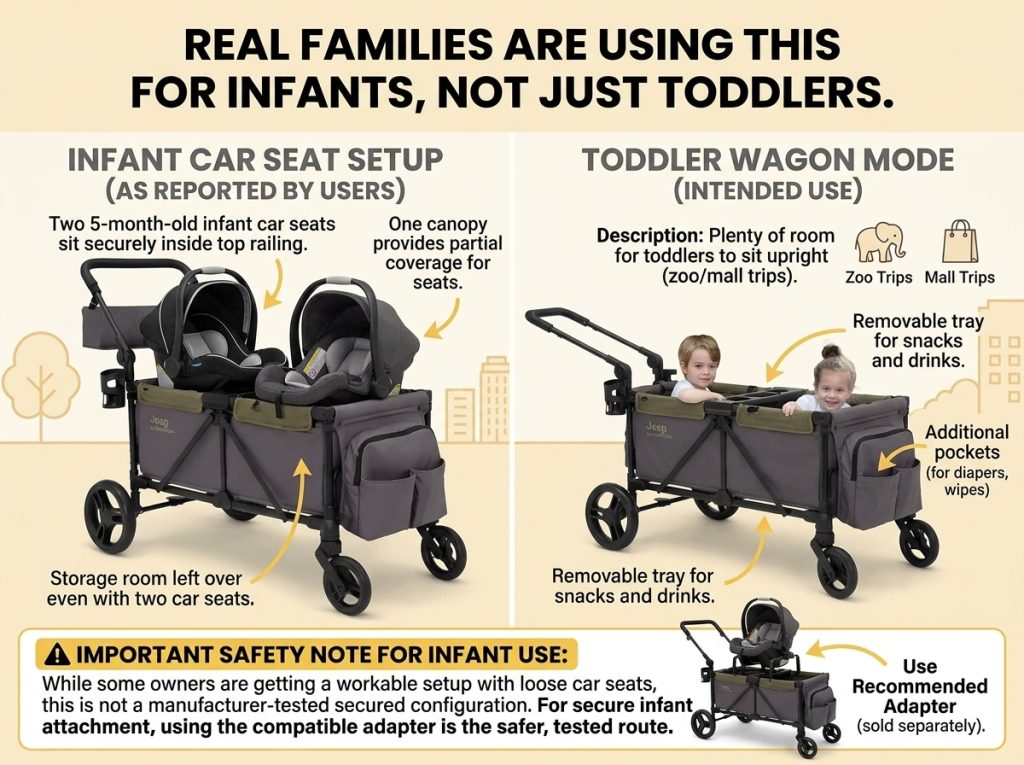 Jeep Sport All-Terrain Stroller Wagon Review 