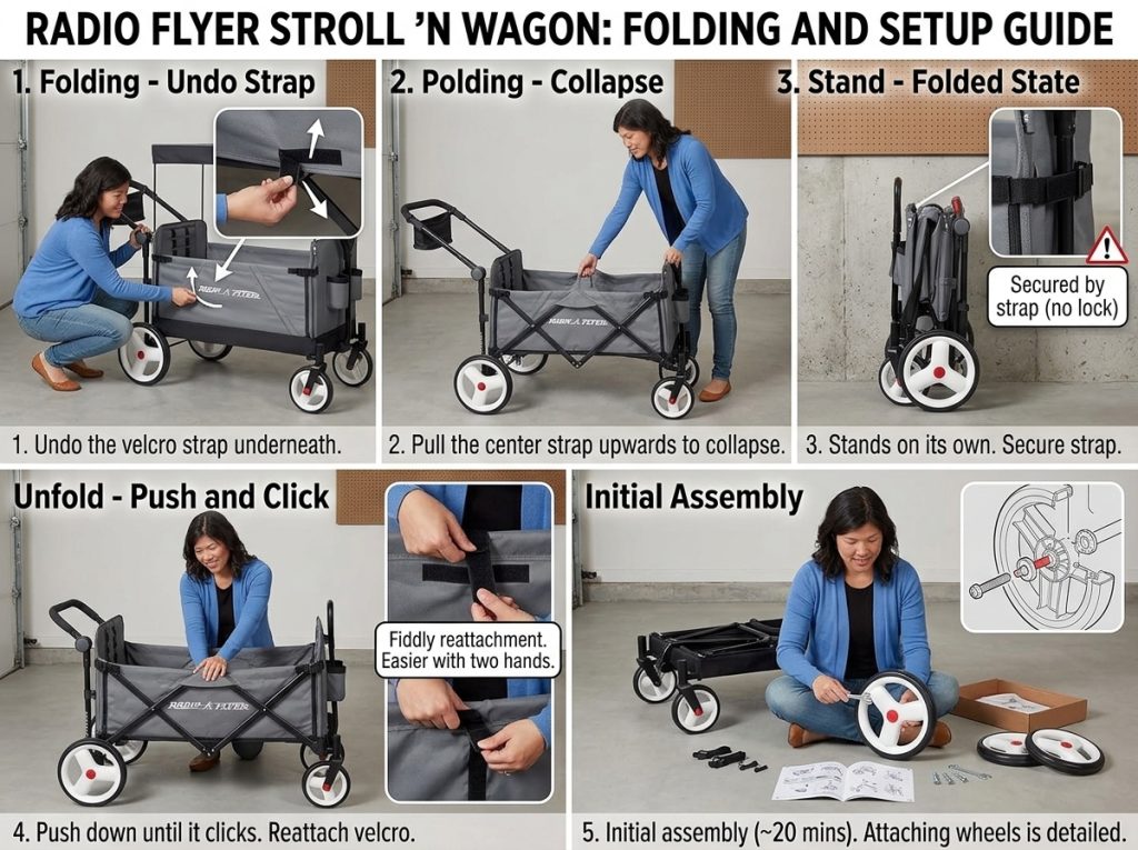 Radio Flyer City Luxe Stroll 'N Wagon