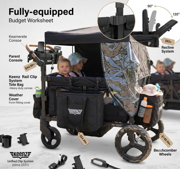Keenz DUO Stroller Wagon Review