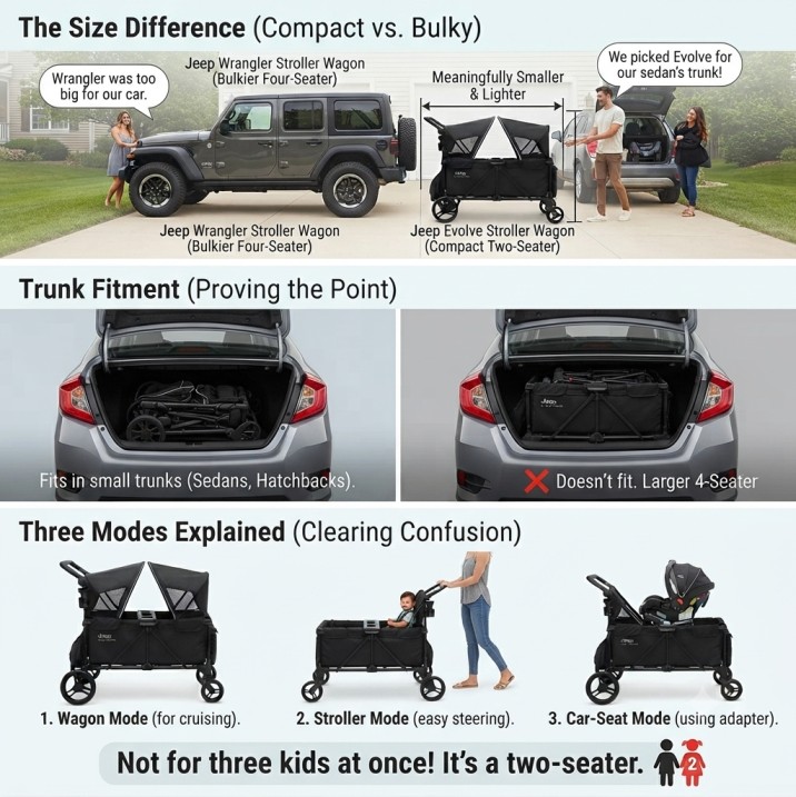 Jeep Evolve Stroller Wagon 