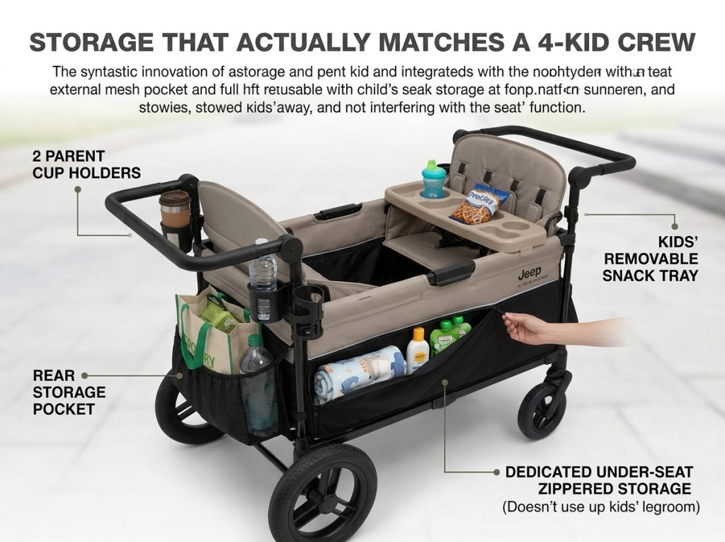 Jeep Gladiator 4-Seater Stroller Wagon