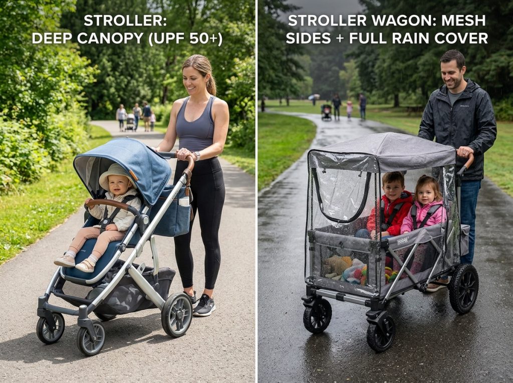 Stroller vs Wagon for Toddlers