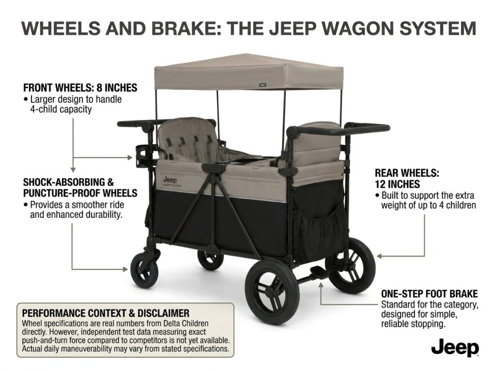 Jeep Gladiator 4-Seater Stroller Wagon